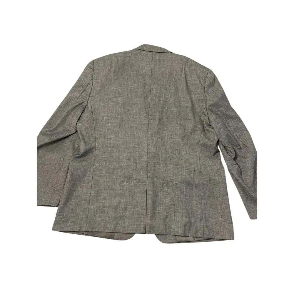 Lauren Ralph Lauren Gray 100% Wool Sport Coat Blazer Jacket 46R Classic Fit